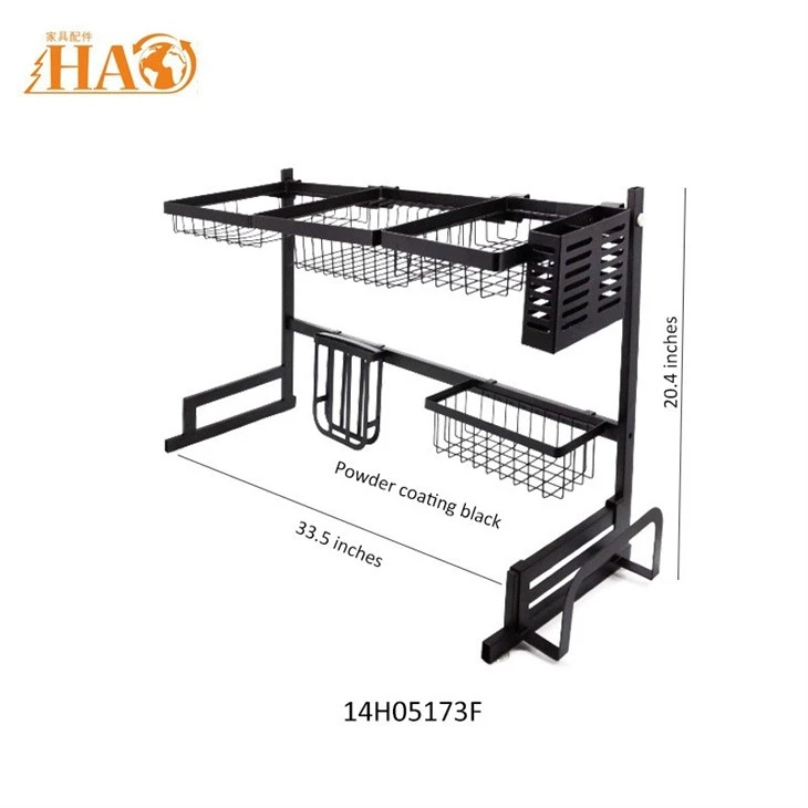 SS304 Dish Drying Rack Sturdy Dish Drainer Sink Drying Rack Kitchen Rack