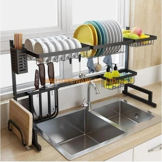 SS304 Dish Drying Rack Sturdy Dish Drainer Sink Drying Rack Kitchen Rack