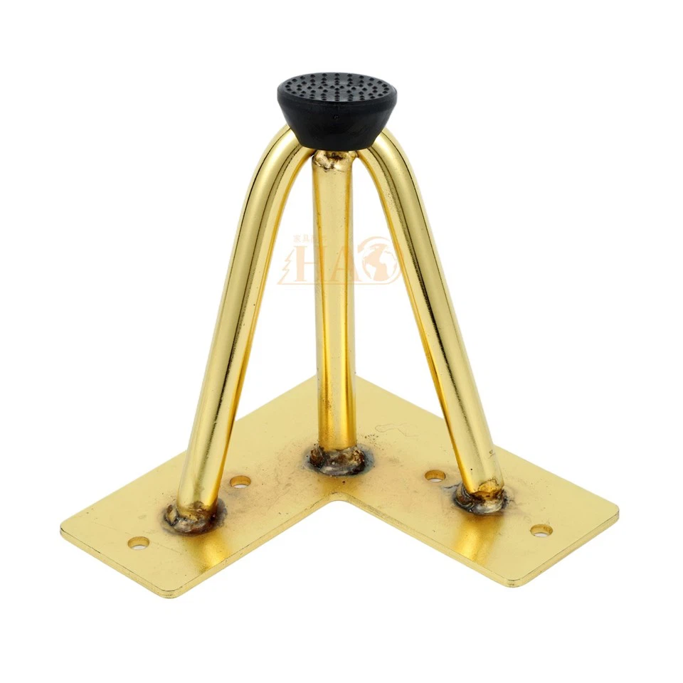 Strong Wire Steel Gold Color Sofa Leg