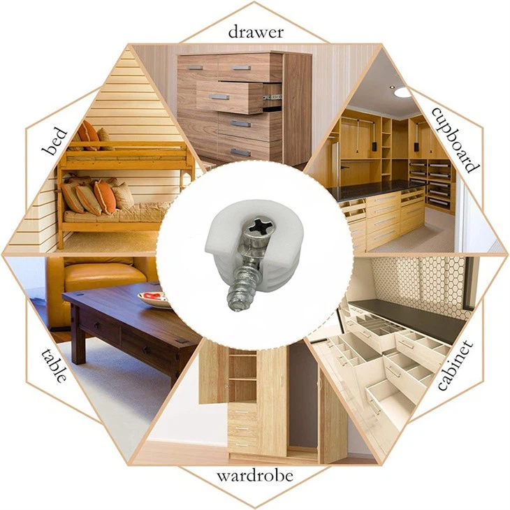 White Plastic Shelf Support Screw Pin Peg Brackets Supporter